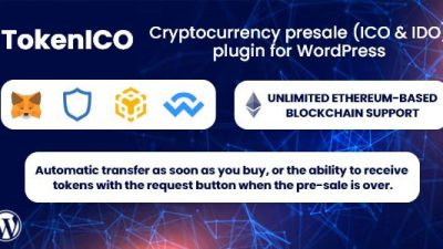 TokenICO v1.1.3 Cryptocurrency presale (ICO & IDO) plugin for WordPress