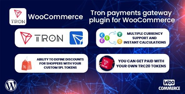 TronPay WooCommerce v.1.0.0 – Tron payments gateway plugin