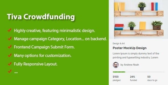 Tiva Crowdfunding v2.0 – WordPress Crowdfunding System