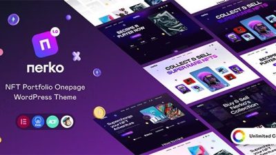 Nerko v.1.1 – NFT Portfolio WordPress Theme
