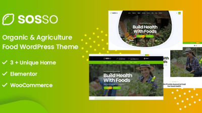 Sosso v1.6.6 – Agriculture WordPress Theme