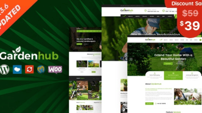 Garden HUB v1.3.6 – Gardening, Lawn & Landscaping WordPress Theme