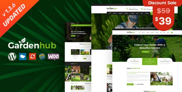 Garden HUB v1.3.6 – Gardening, Lawn & Landscaping WordPress Theme