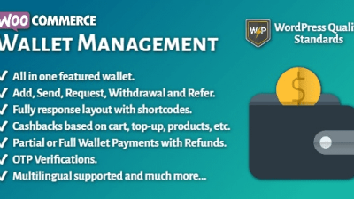 Fixed* WooCommerce Wallet Management v2.6.0 All in One
