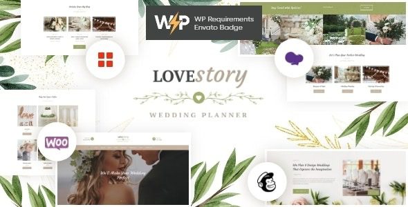 Love Story v1.3.6 A Beautiful Wedding and Event Planner WordPress Theme