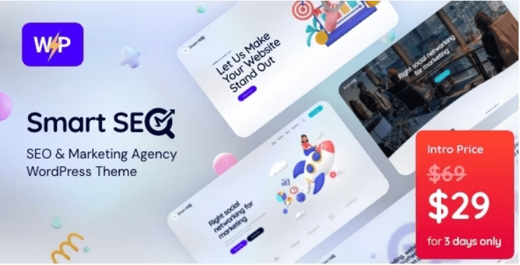 SmartSEO v.2.0 SEO & Marketing Services WordPress Theme
