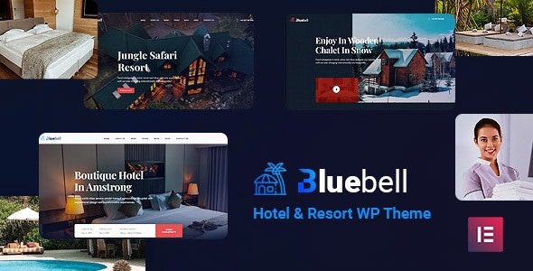 Bluebell Nulled Hotel & Resort WordPress Theme Free Download