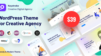 Keystroke v1.2.2 – Digital Agency WordPress Theme