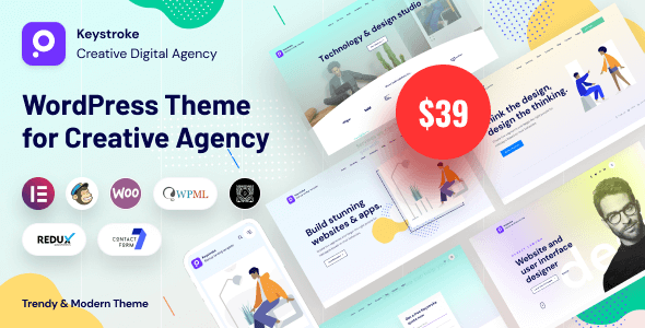 Keystroke v1.2.2 – Digital Agency WordPress Theme