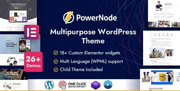 PowerNode Nulled Multipurpose WordPress Theme Free Download
