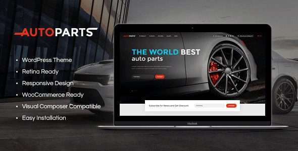 AutoParts Nulled Car Parts Store & Auto Services WordPress Theme Elementor Free Download