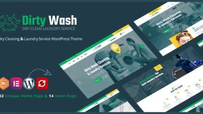 DirtyWash v1.0.6 Laundry Service WordPress Theme