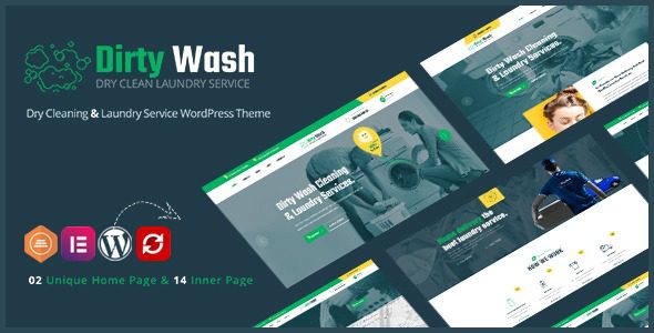 DirtyWash v1.0.6 Laundry Service WordPress Theme
