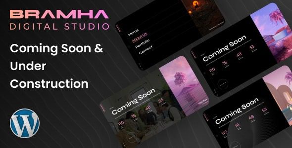 Bramha v1.0.0 Coming Soon & Under Construction Theme