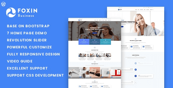 Foxin v1.1.6 Responsive Business WordPress Theme