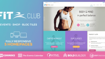 Fitness Club v1.4.0 Health & Gym WordPress