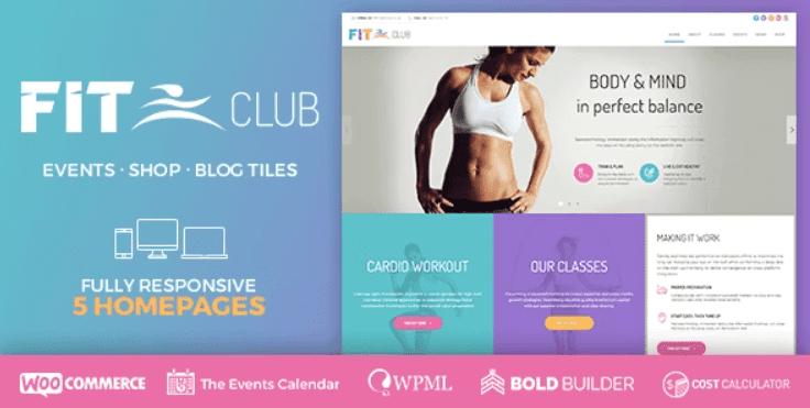 Fitness Club v1.4.0 Health & Gym WordPress
