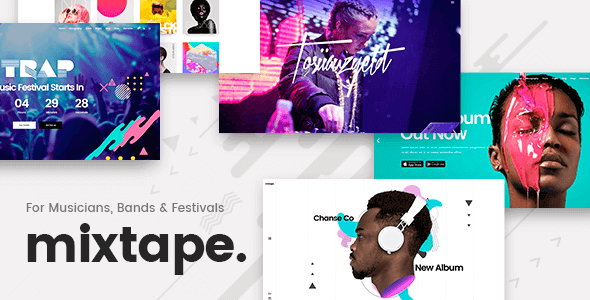 Mixtape v2.1 – Music Theme for Artists & Festivals