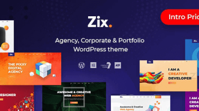 Zix v.1.1.2 – Digital Agency and Multipurpose WordPress Theme