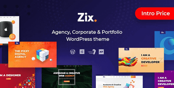 Zix v.1.1.2 – Digital Agency and Multipurpose WordPress Theme