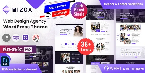 Mizox – Web Design Agency v1.1