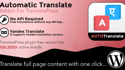 Fixed* Automatic Translate Addon For TranslatePress Pro v1.2
