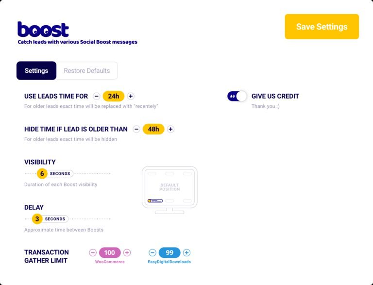 Boost WordPress Plugin v.2.0.0