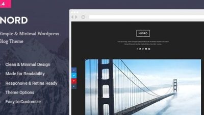 Nord v.1.4.3 – Simple, Minimal and Clean WordPress Personal Blog Theme
