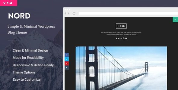 Nord v.1.4.3 – Simple, Minimal and Clean WordPress Personal Blog Theme