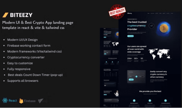 Biteezy Nulled The best trading cryptocurrecy landing page Free Download