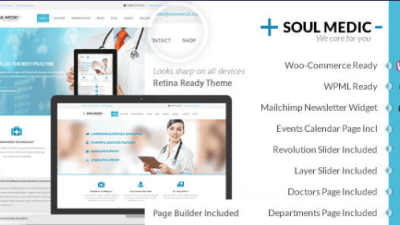 SoulMedic Nulled Hospital & Doctor WordPress Theme Free Download