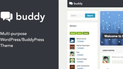Buddy Nulled Simple WordPress & BuddyPress Theme Free Download