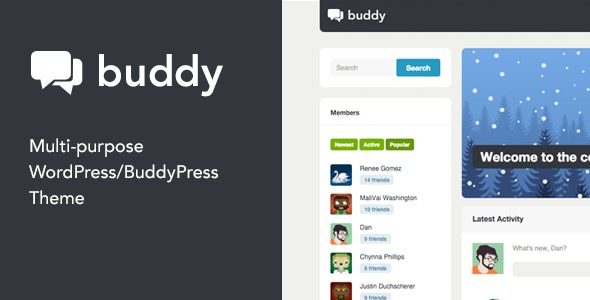 Buddy Nulled Simple WordPress & BuddyPress Theme Free Download
