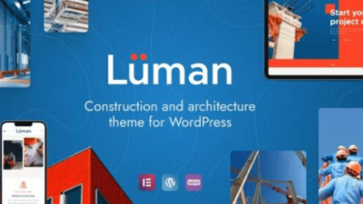 Luman Nulled Construction WordPress Theme Free Download