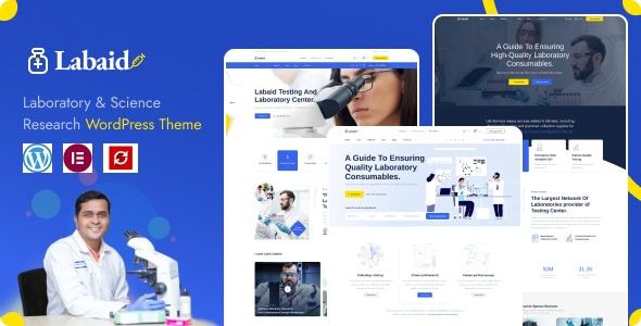 Labaid v1.0.1 Laboratory & Science Research WordPress Theme