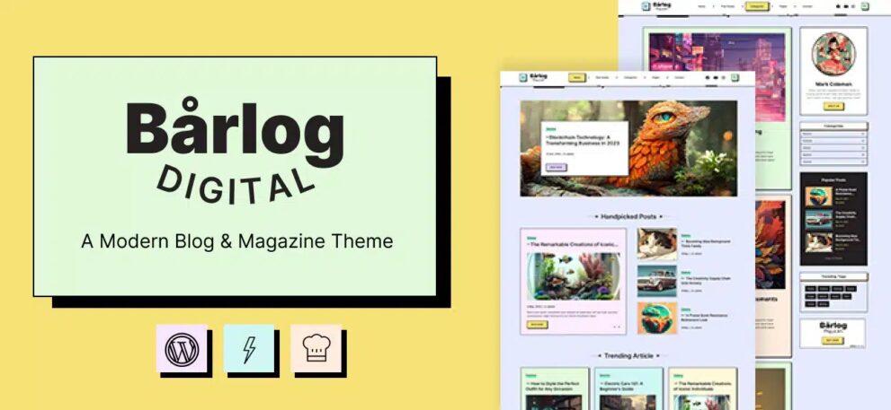 Barlog v.1.1 – A Modern Blog & Magazine Theme