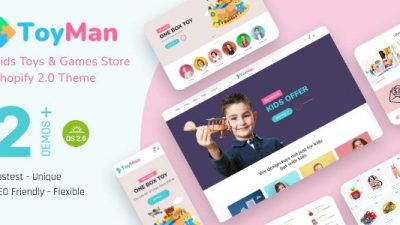 ToyMan 儿童玩具和婴儿商店 Shopify 2.0 主题下载