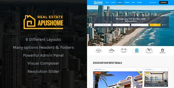 v.1.7.11 – ApusHome – Real Estate WordPress Theme