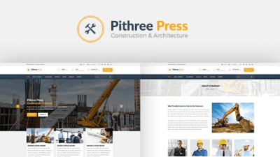 Pithree v2.1 Construction & Building WordPress Theme