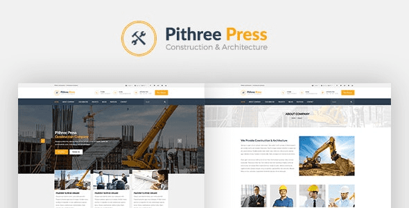 Pithree v2.1 Construction & Building WordPress Theme
