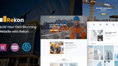 Rekon Nulled Construction WordPress Theme Free Download