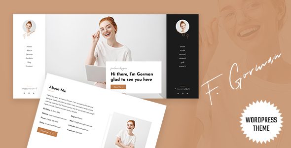Gorman v2.1.0 Personal Portfolio WordPress Theme