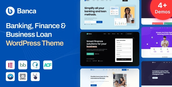 Banca v1.6.0 Banking, Finance & Business Loan WordPress Theme