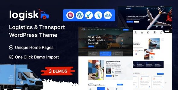 Logisk v.1.0 – Transport & Logistics Service WordPress Theme