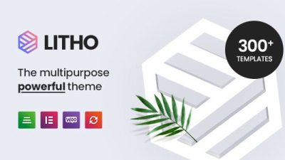 Litho v1.7 Multipurpose Elementor WordPress Theme [Activated]