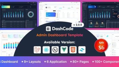 DashCode v2.0.5 – Admin Dashboard Template