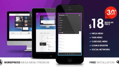QuadMenu v3.0.4 Themes Developer Mega Menu