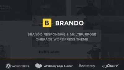 Brando v2.3 Responsive and Multipurpose OnePage WordPress Theme