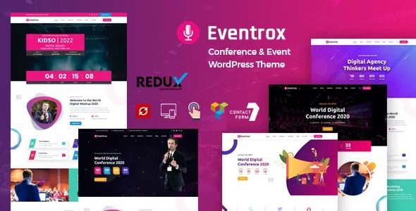 Eventrox Nulled Conference and Event WordPress Theme Free Download