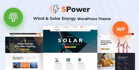 SPower Nulled Wind & Solar Energy WordPress Theme Free Download